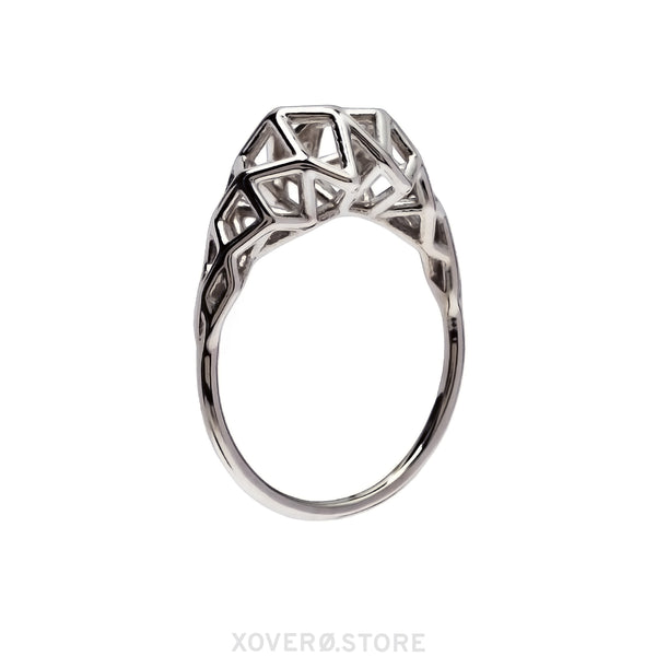 VEGA - 3d Printed Ring - Sterling or Gold-Plated