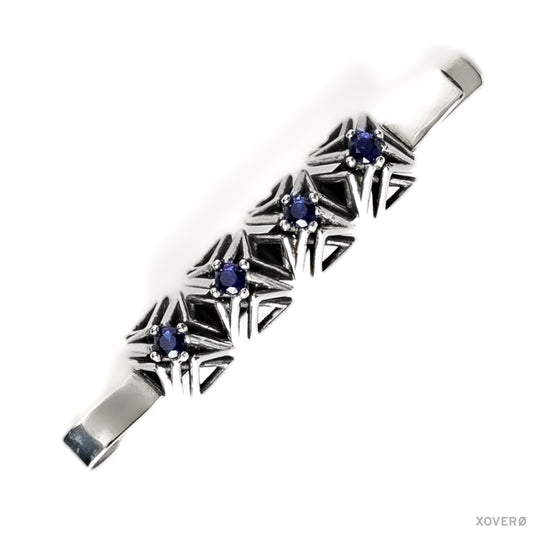 DOXOSTONE BOBBY - Bobby Pin - Sterling Silver and Sapphire