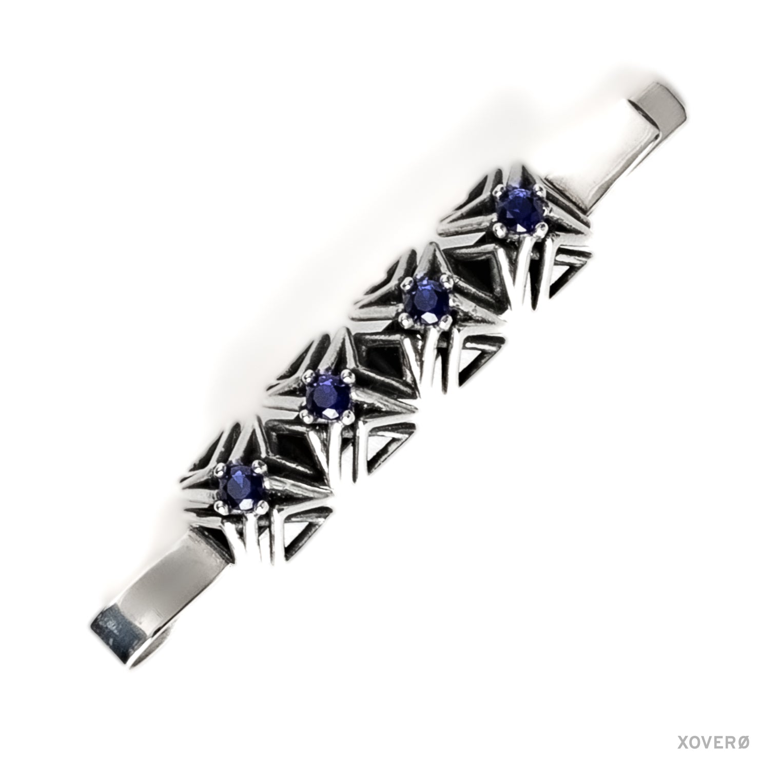 DOXOSTONE BOBBY - Bobby Pin - Sterling Silver and Sapphire
