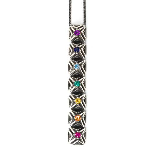 DX-CHAKRABAR - Necklace - Silver with Gemstones