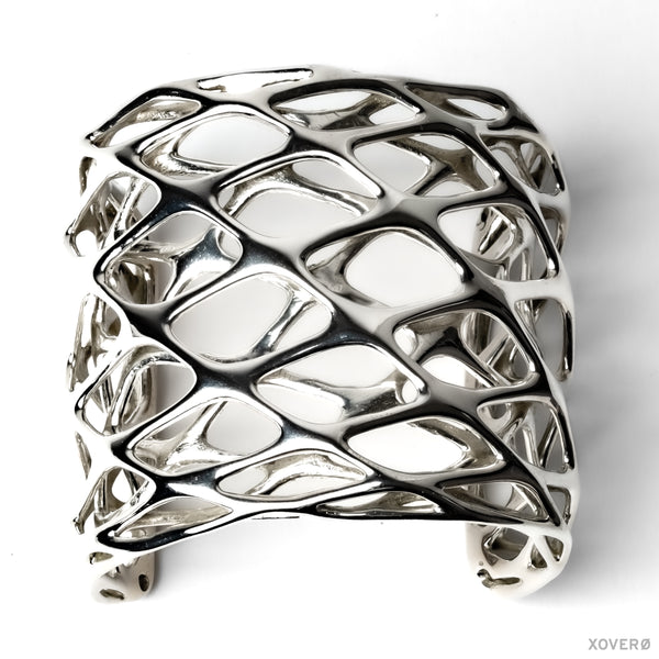 GALAXIE - 3d Printed Bracelet - Sterling Silver
