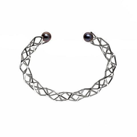 CUADRAPEARL - Bracelet imprimé 3D - Argent sterling