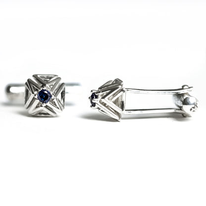 DOXOSTONE LINK - Cuff Links - Sterling Silver