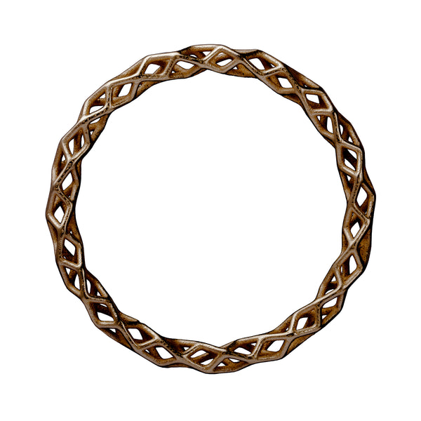 bronze steel 3d printed bangle