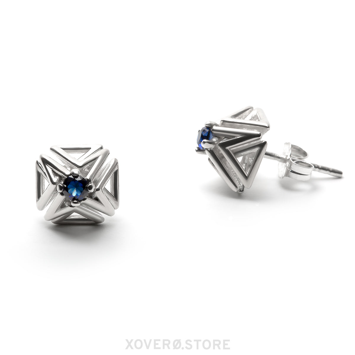 DOXOSTONE - Boucles d'oreilles imprimées en 3D - Argent sterling