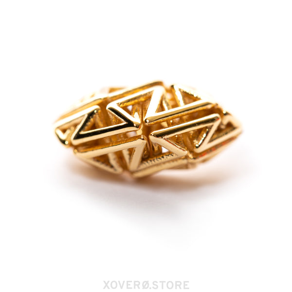 DYNA - 3d Printed Ring - Sterling Silver or Gold-Plated