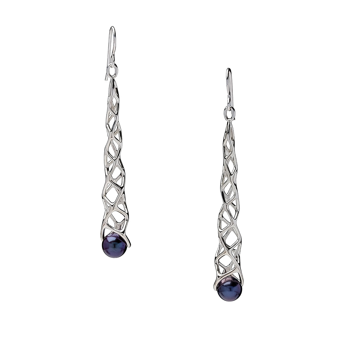 CUBIPEARL - Boucles d'oreilles imprimées en 3D - Argent sterling