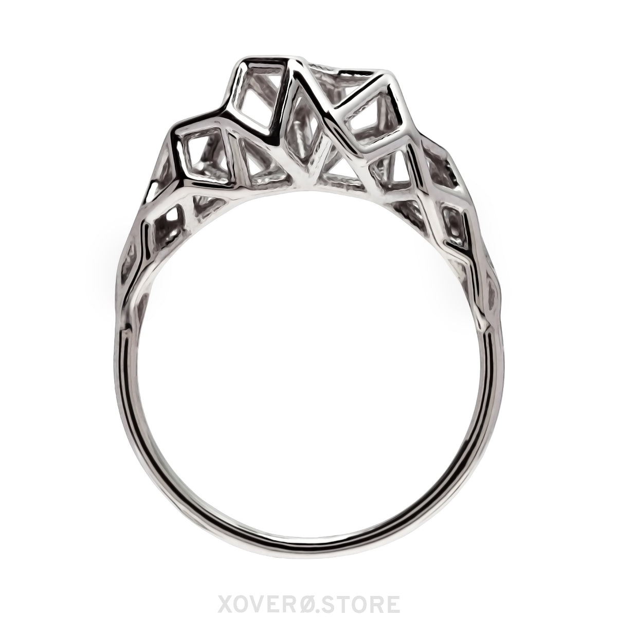 VEGA - 3D-geprinte ring - Sterling of verguld