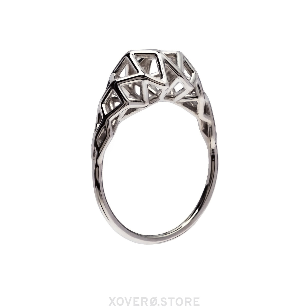 VEGA - Bague imprimée en 3D - Sterling ou Plaqué Or