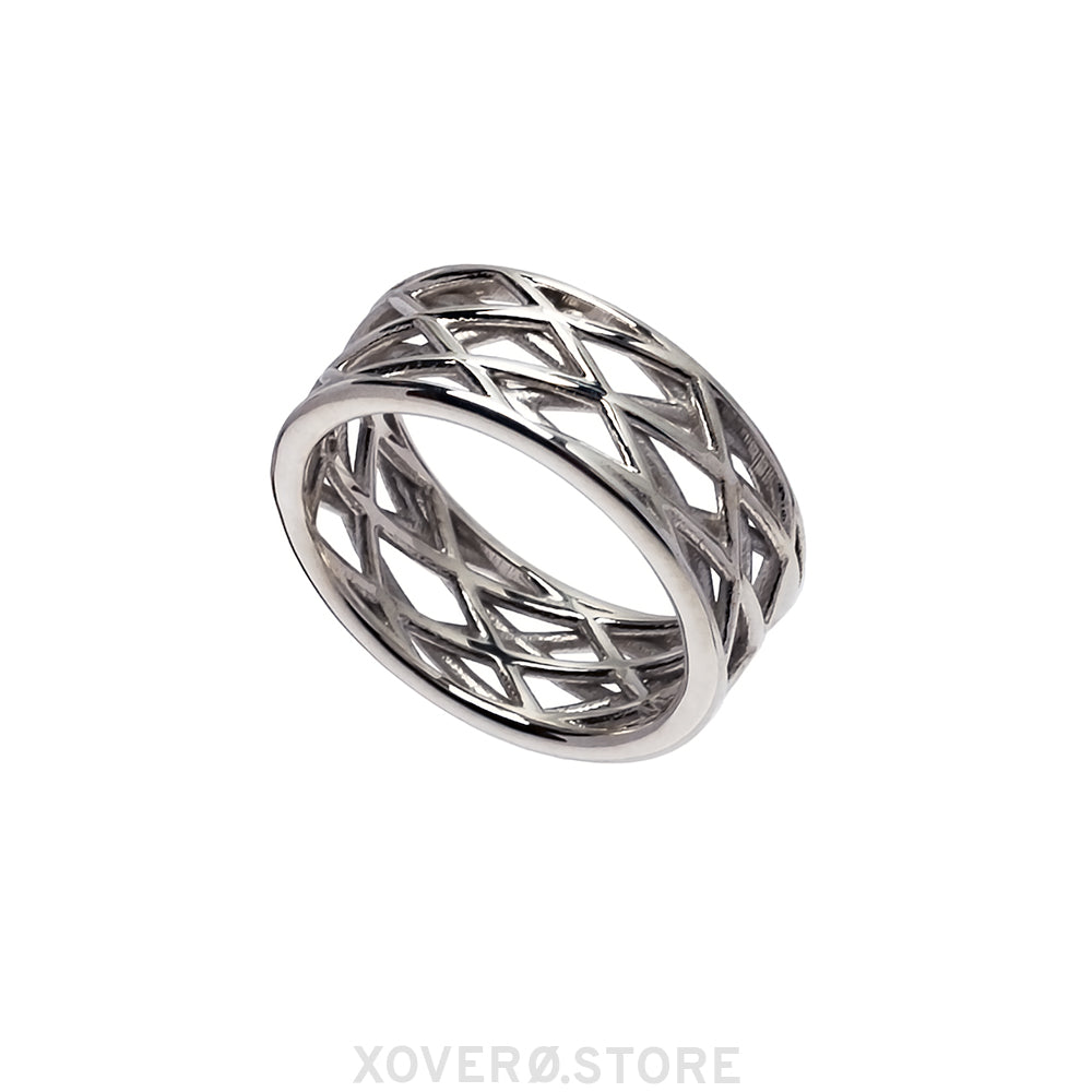 VERO - 3D-geprinte ring - Sterling of verguld