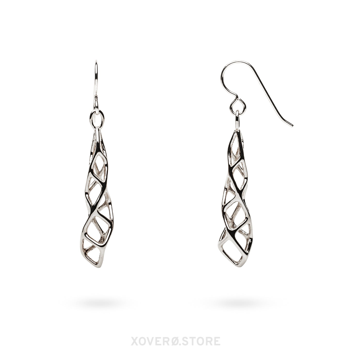 CUBICOID (short) - Earrings - Sterling Silver