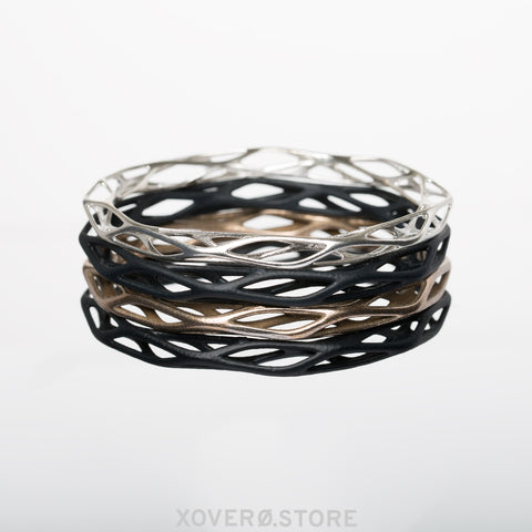 TALIS - 3d Printed Bracelet - Sterling Silver or Gold-Plated